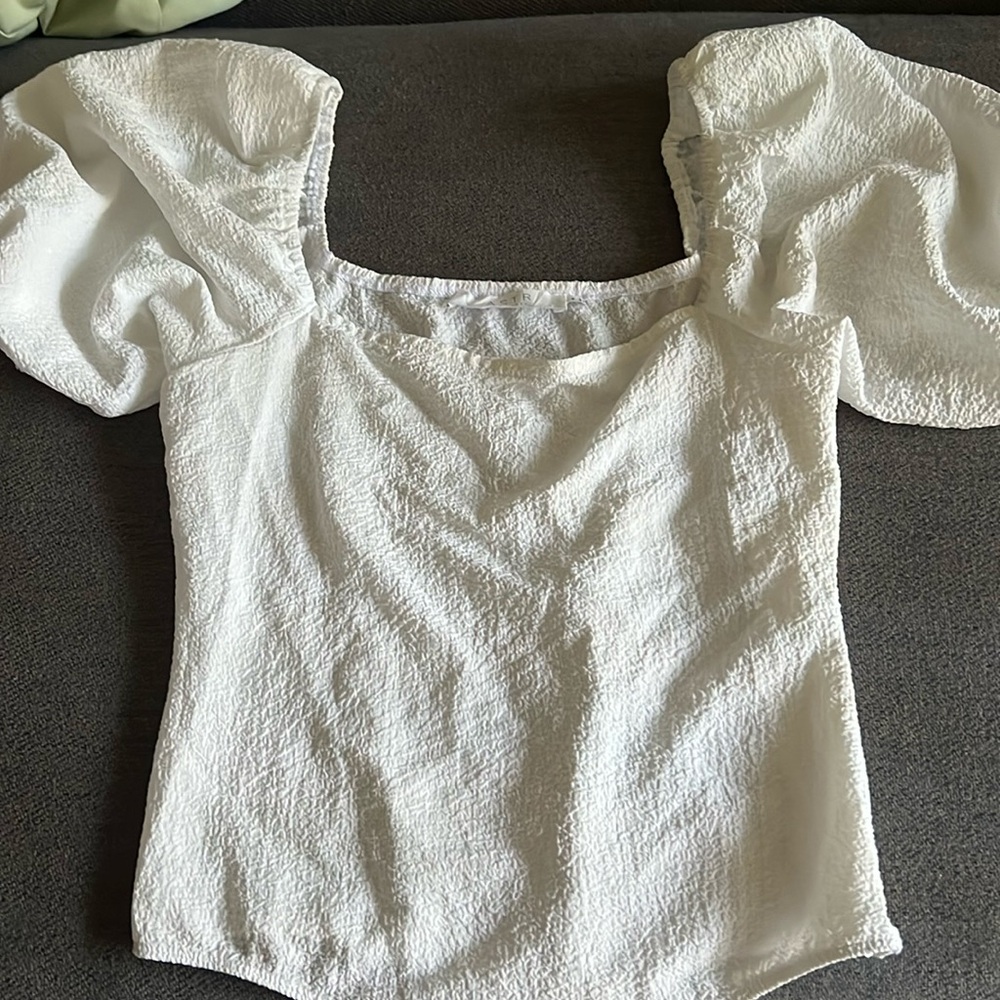 Bubble sleeve/Off the shoulder Bodysuit